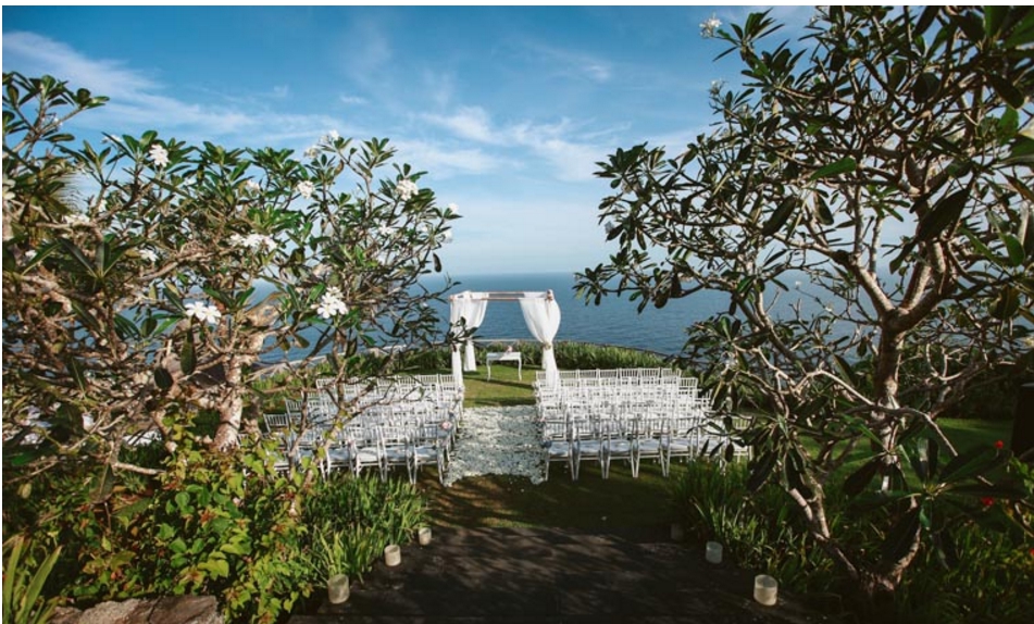 巴里島懸崖海景私人戶外婚禮
