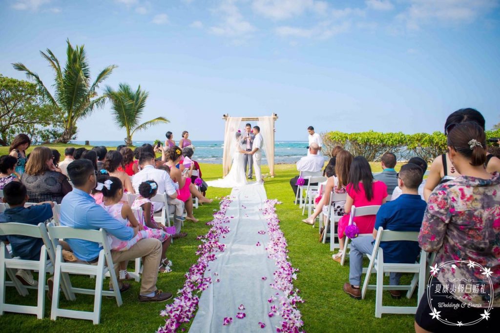 夏威夷北岸私人沙灘海景婚禮