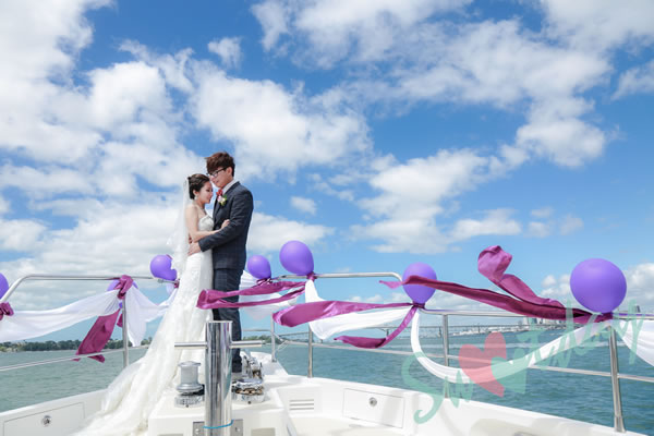 紐西蘭北島–奧克蘭私人遊艇婚禮