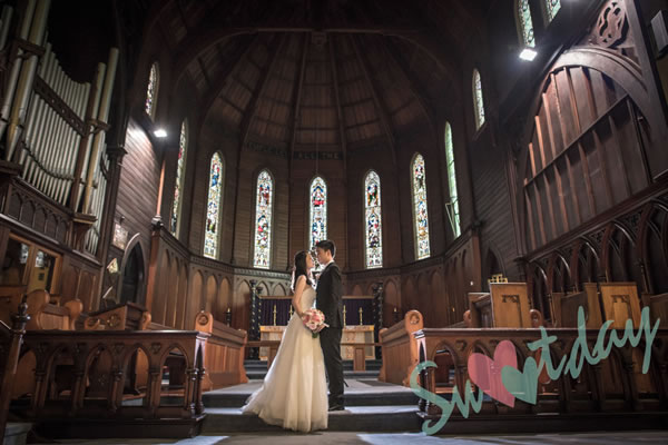 紐西蘭北島–奧克蘭 古老大教堂婚禮