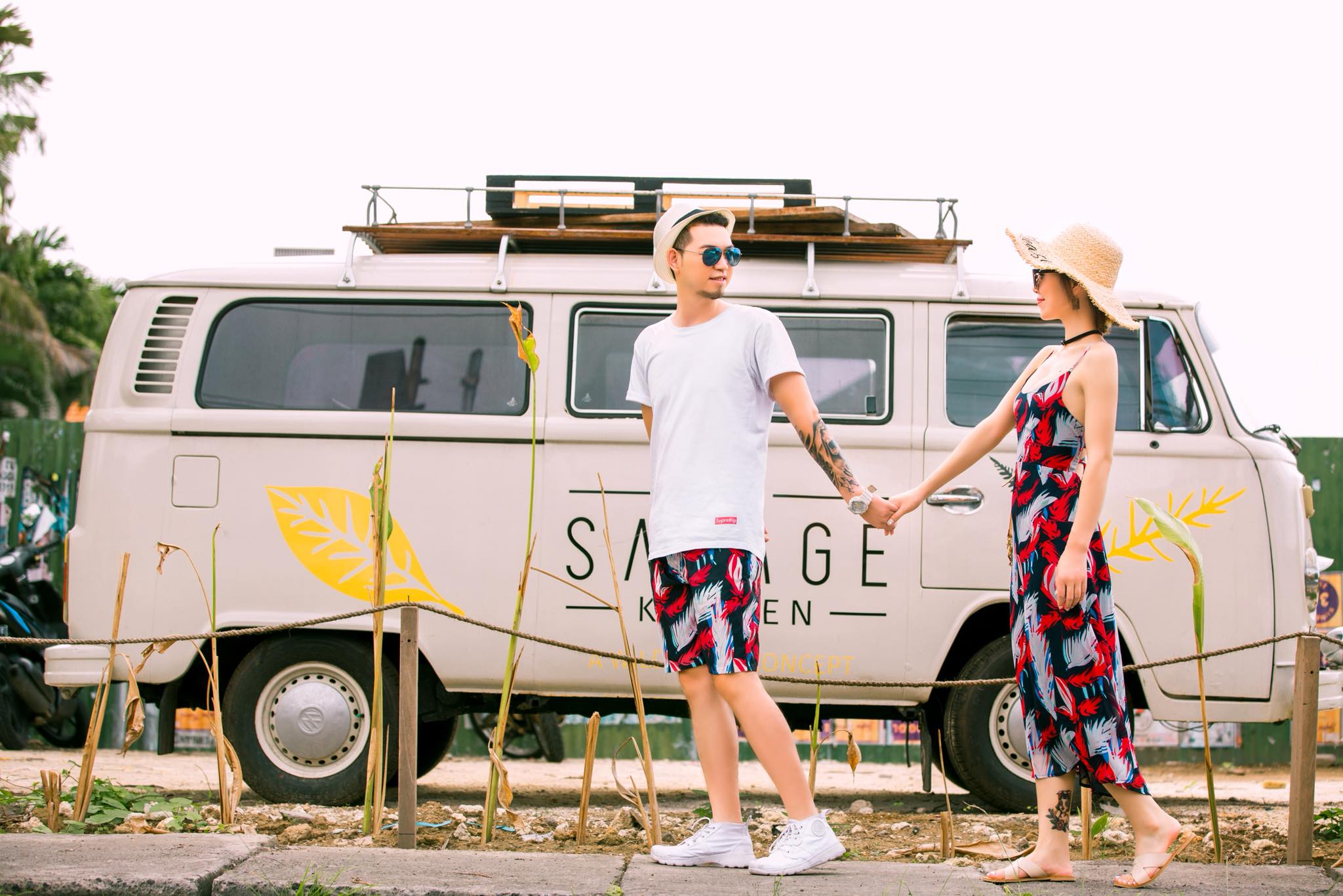 峇里島邊玩邊拍婚紗攝影之旅 圖庫