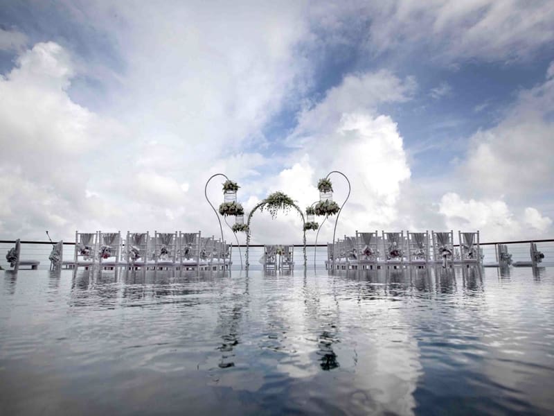 巴里島斷崖海景婚禮 The Wedding 圖庫