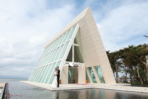 巴里島港麗永恆教堂 圖庫