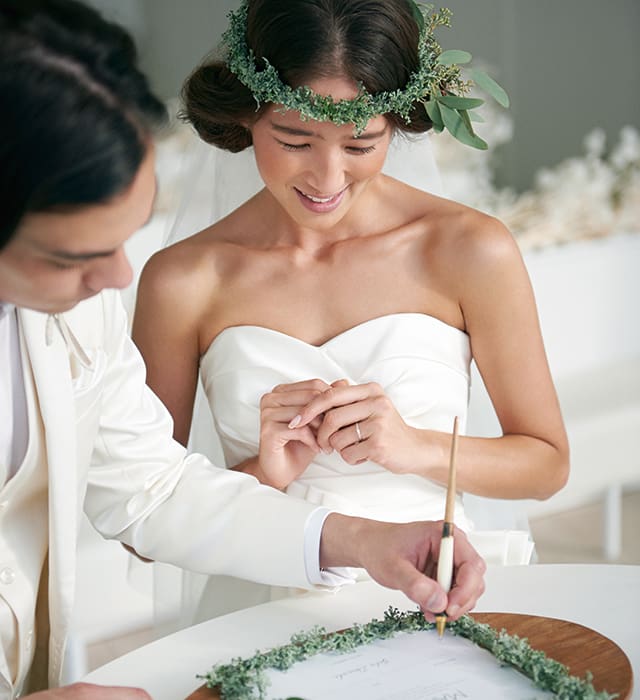 沖繩希羅伊教會婚禮 圖庫