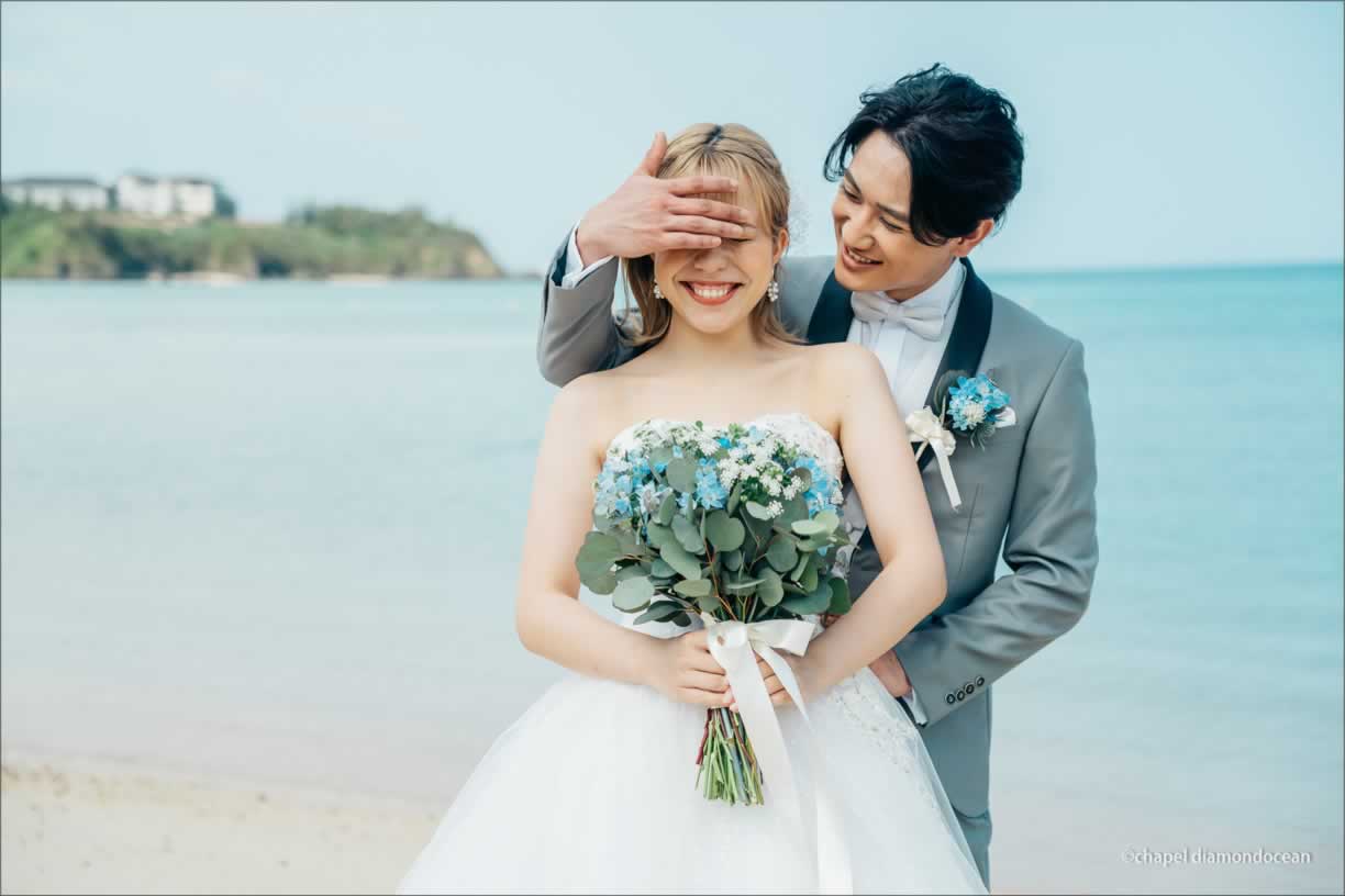 沖繩鑽石海洋教堂婚拍 圖庫