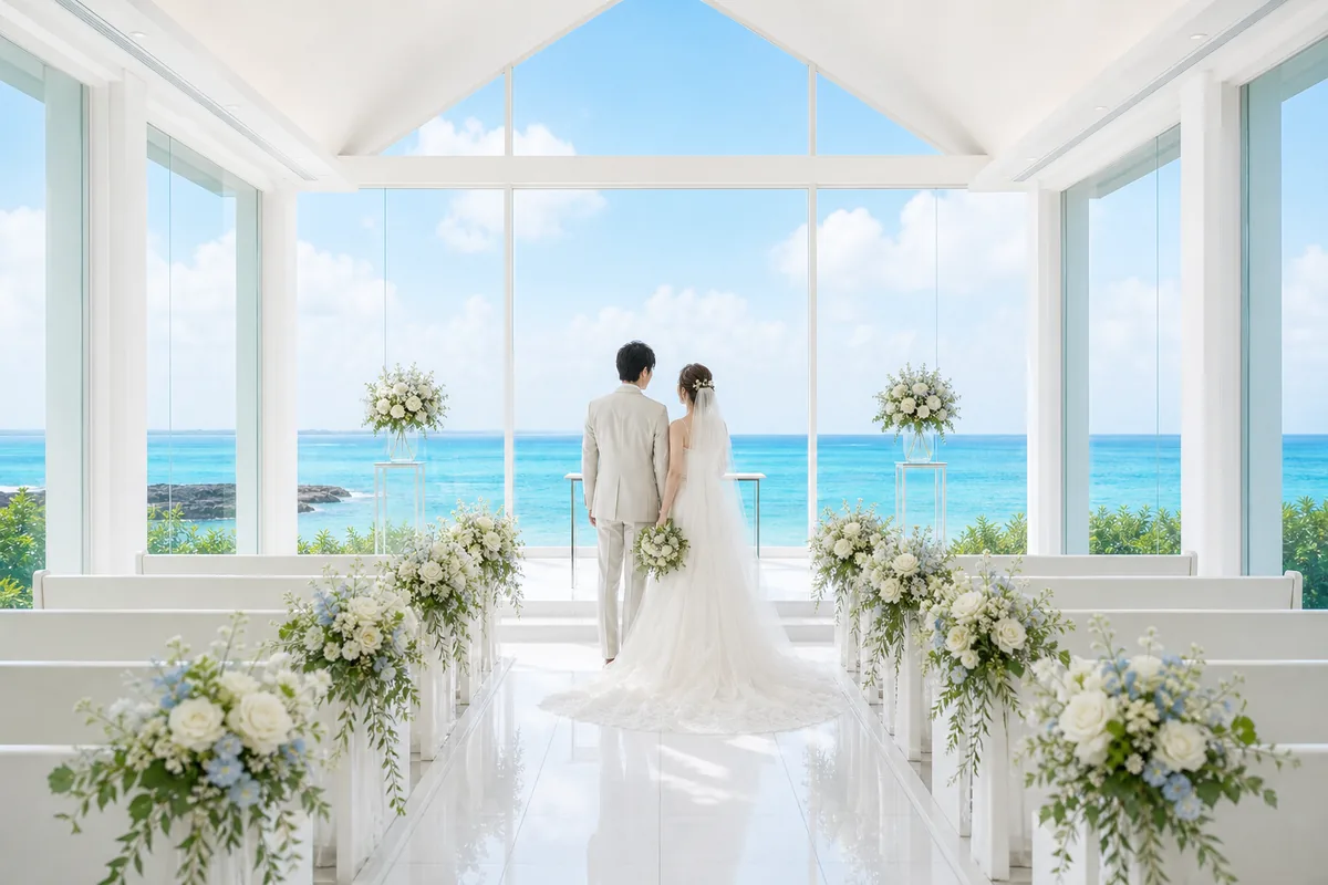 沖繩海景教堂新人婚禮