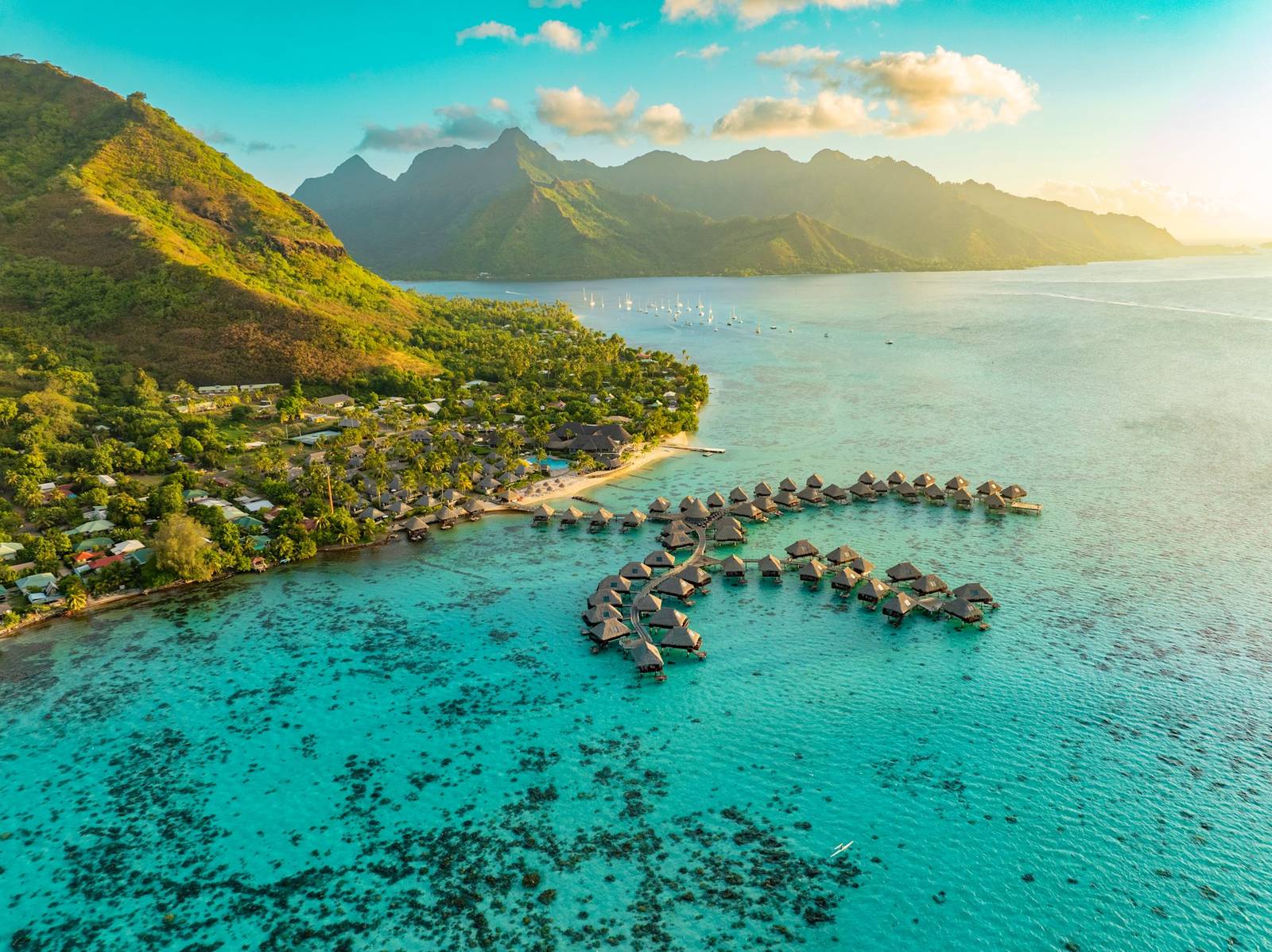 法屬玻里尼西亞 大溪地・茉莉亞島 茉莉亞島希爾頓潟湖 Hilton Moorea Lagoon